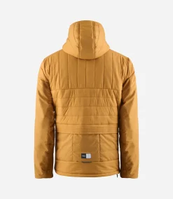 Insulated Hooded Jacket Brown