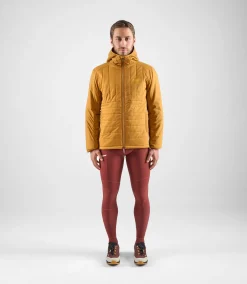Insulated Hooded Jacket Brown