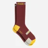Merino Reflective Socks Dark Red