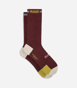 Merino Socks Dark Red