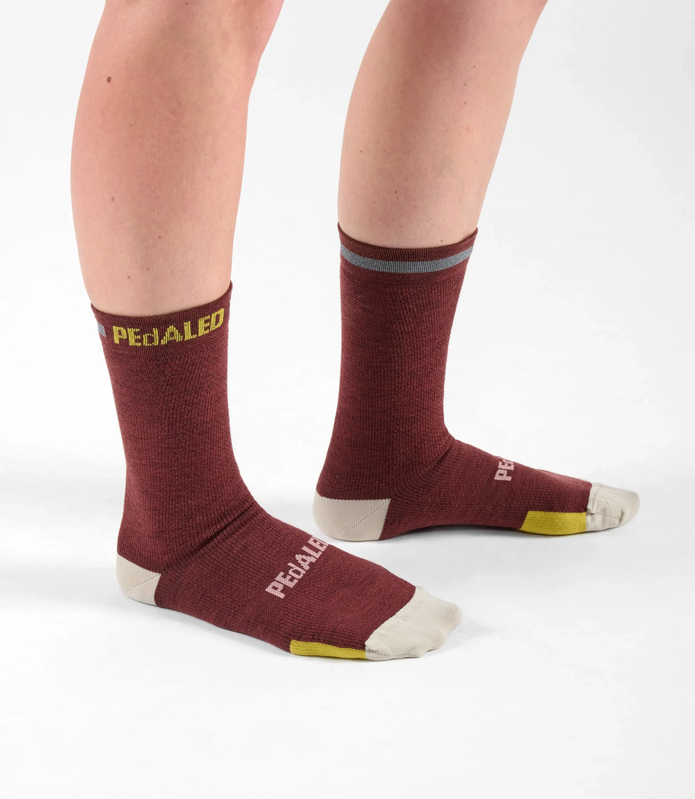 Merino Socks Dark Red