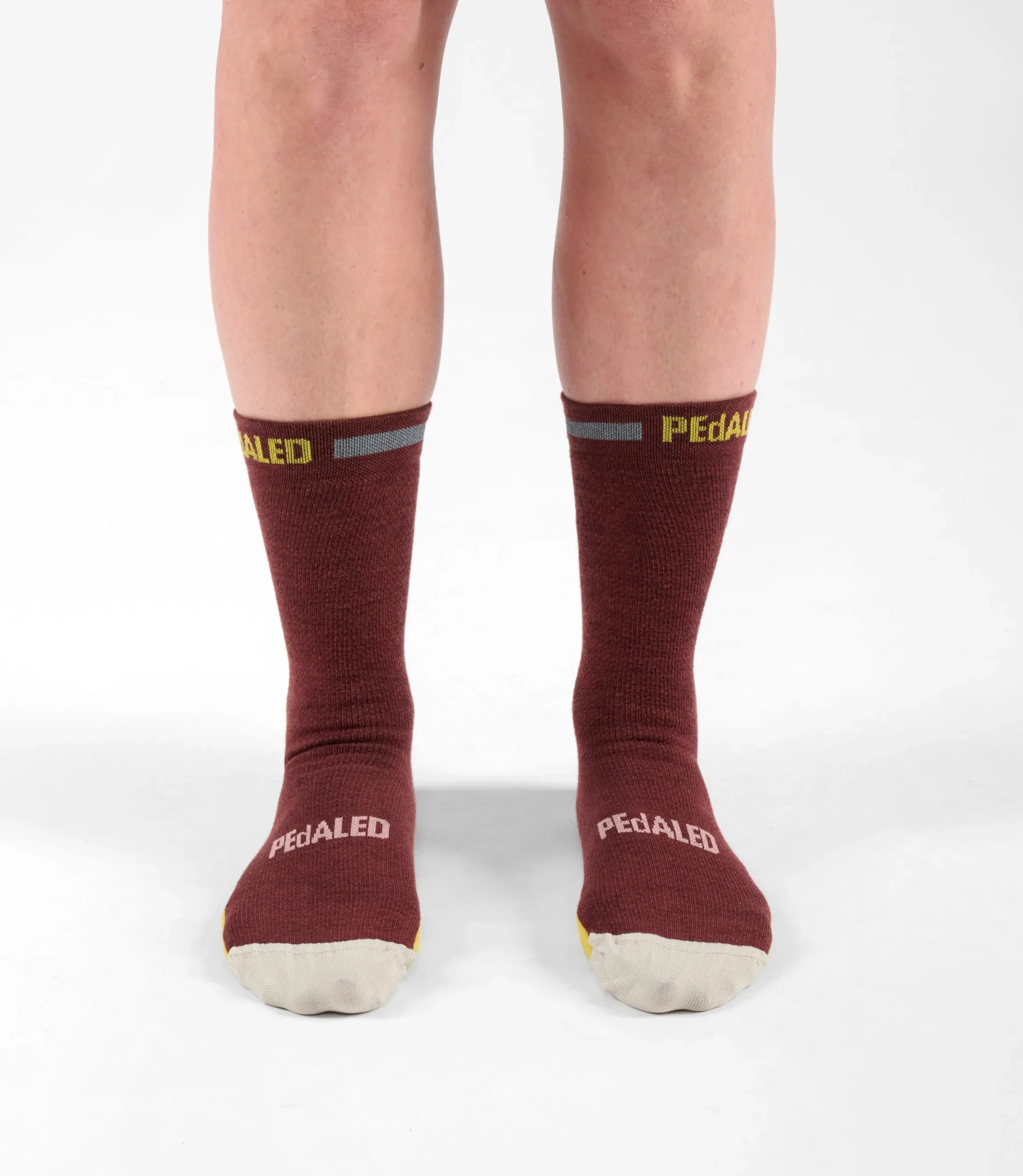 Merino Socks Dark Red
