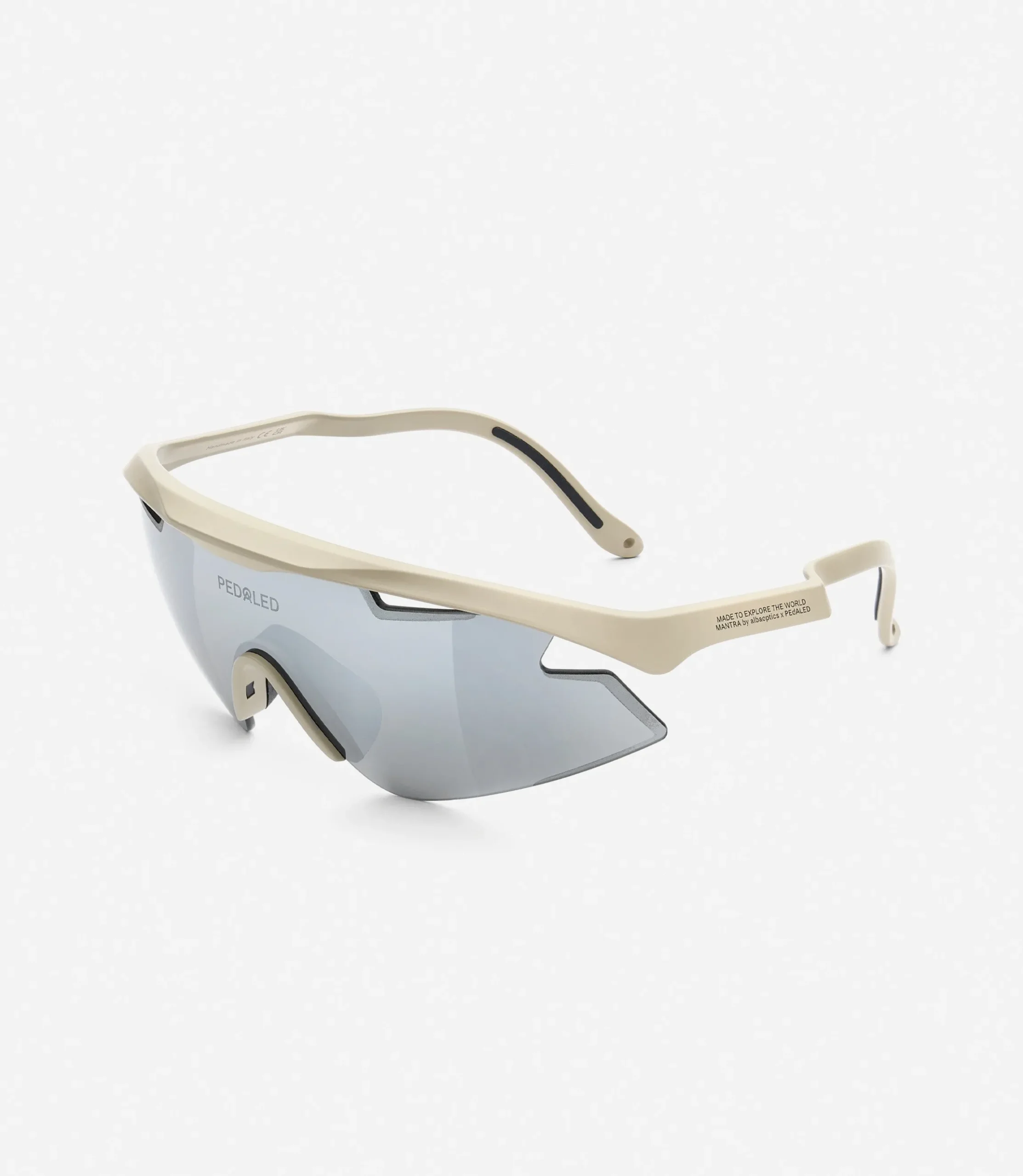 PEdALED x Alba Optics Mantra Sunglasses Light Grey