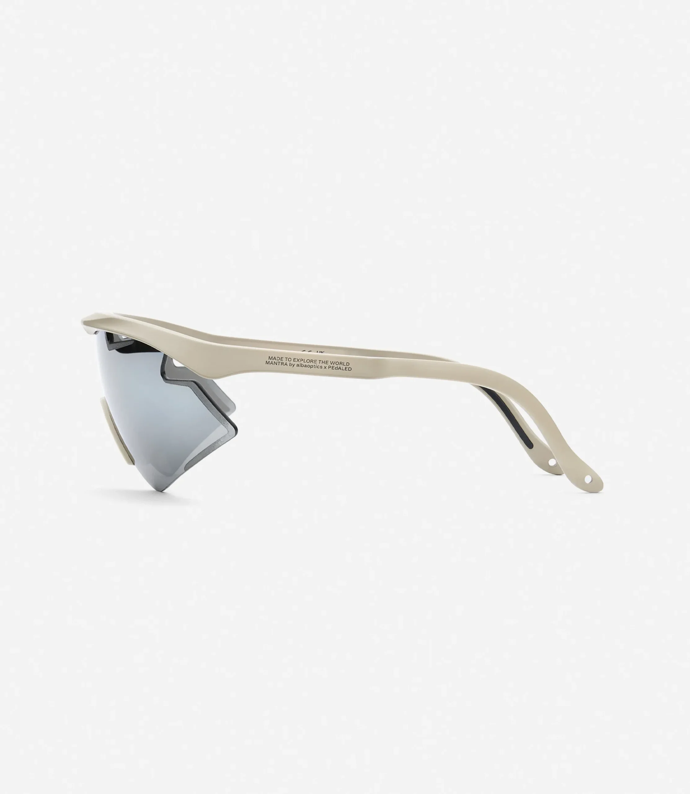 PEdALED x Alba Optics Mantra Sunglasses Light Grey