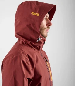 Shell Jacket Dark Red