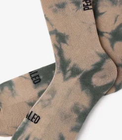 Tie Dye Socks Beige