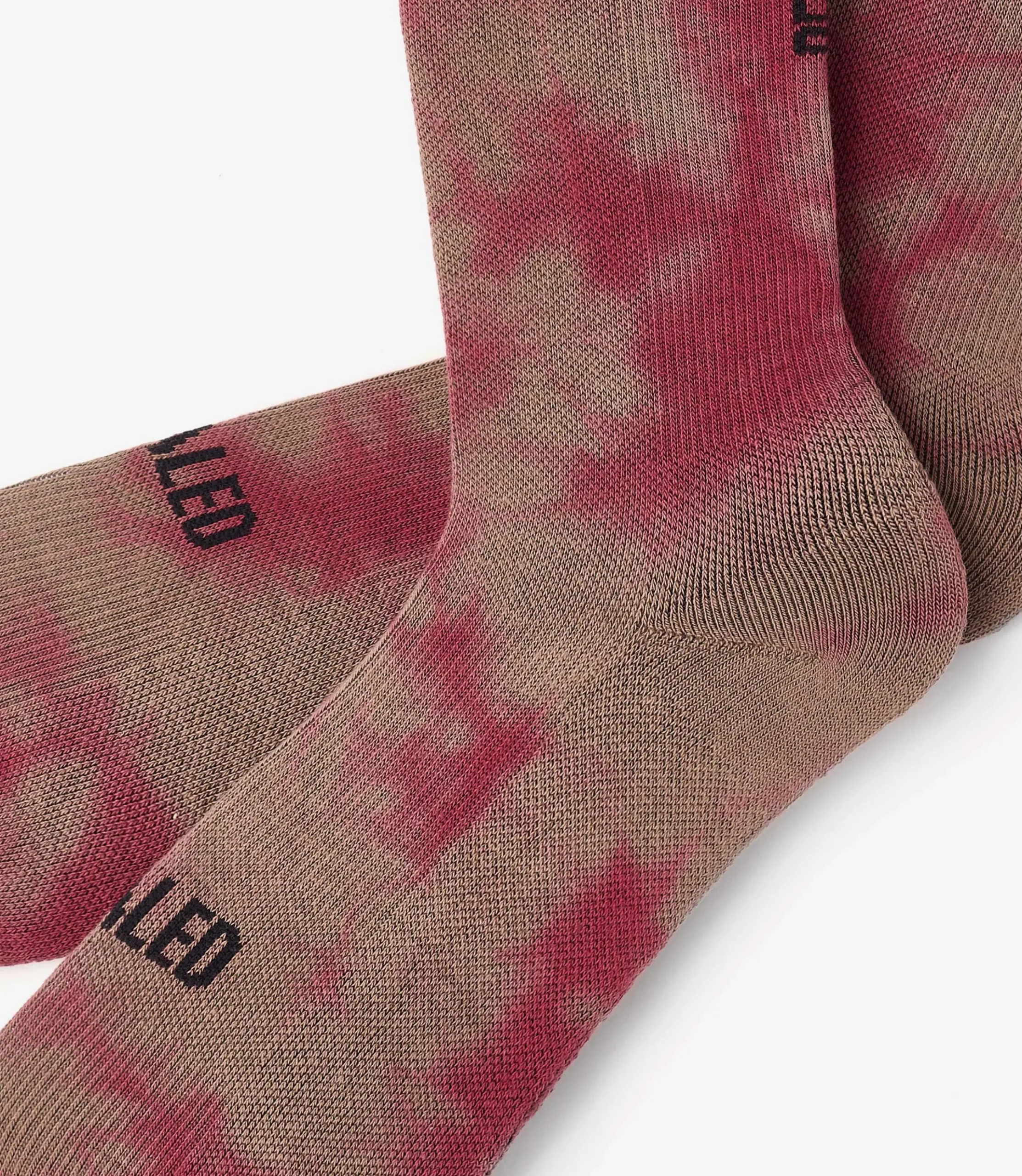Tie Dye Socks Brick Red