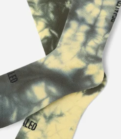 Tie Dye Socks Light Yellow