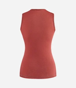 Women's Base Layer Sleeveless Dark Red