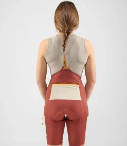 Women's Bib Shorts Dark Red