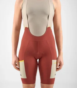 Women's Bib Shorts Dark Red