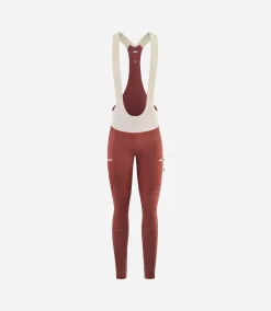 Women's Cargo Bib Tights Dark Red