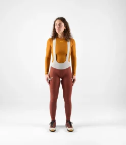 Women's Cargo Bib Tights Dark Red