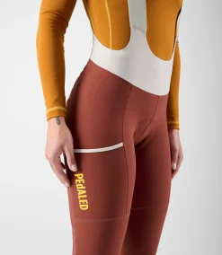 Women's Cargo Bib Tights Dark Red