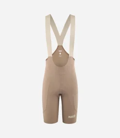 Women's Lightweight Bib Shorts Brown