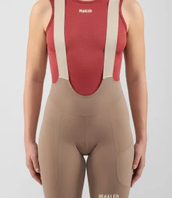 Women's Lightweight Bib Shorts Brown