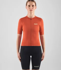Women's Lightweight Jersey Brick Red