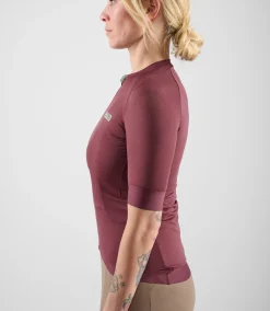 Women's Lightweight Jersey Burgundy