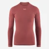 Women's Long Sleeve Base Layer Dark Red