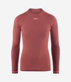 Women's Long Sleeve Base Layer Dark Red