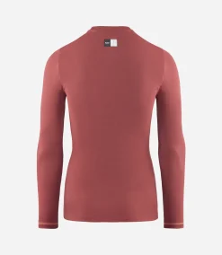 Women's Long Sleeve Base Layer Dark Red