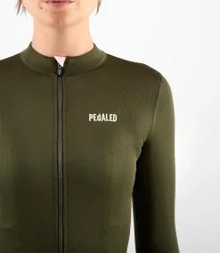 Women's Longsleeve Merino Jersey Green