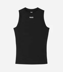 Women's Merino Base Layer Sleeveless Black