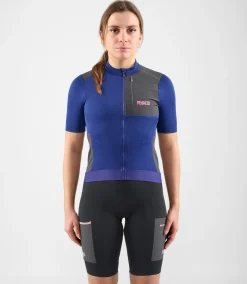 Women's Merino Jersey Blue
