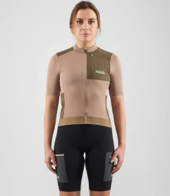 Women's Merino Jersey Brown