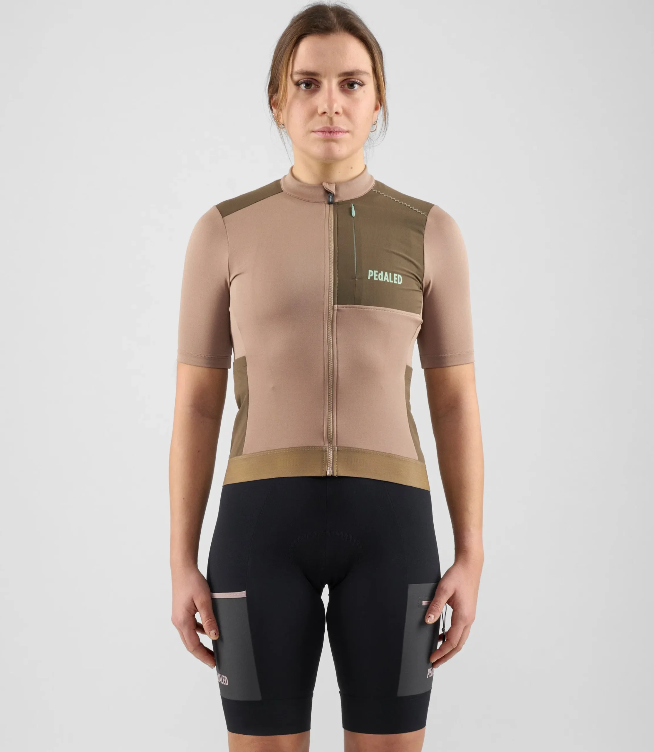 Women's Merino Jersey Brown