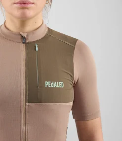 Women's Merino Jersey Brown