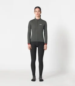 Women's Merino Long Sleeve Jersey Grey Ink