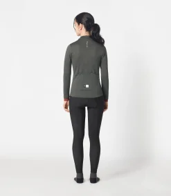 Women's Merino Long Sleeve Jersey Grey Ink