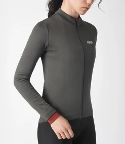 Women's Merino Long Sleeve Jersey Grey Ink