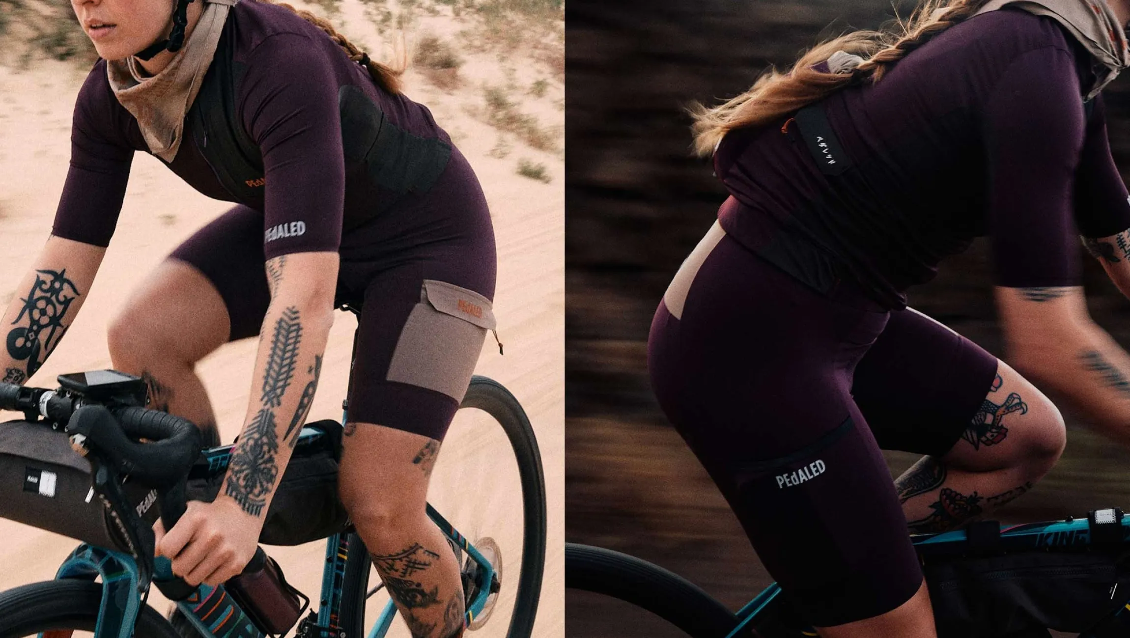 Women's Short Sleeve Cargo Jersey Purple