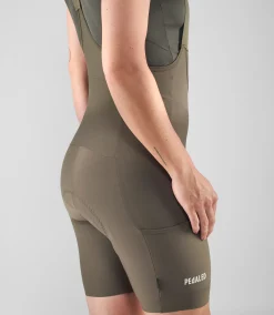 Women's Training Bib Shorts Military Green