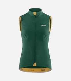 Women's Windproof Vest Dark Green