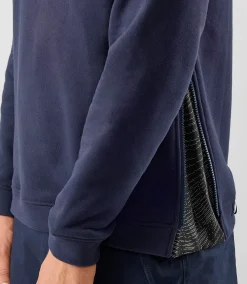 Zipped Sweatshirt Dark Navy