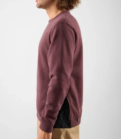 Zipped Sweatshirt Raisin Purple