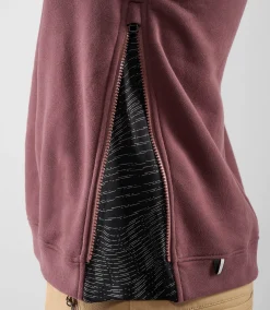 Zipped Sweatshirt Raisin Purple
